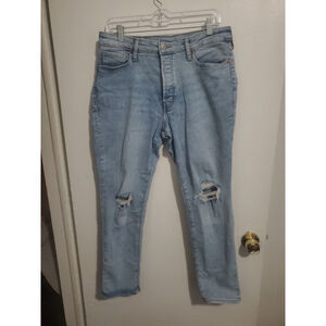 Old Navy Women O.G. Straight Stretch Jeans Sz 12 Secret-Smooth Pocket